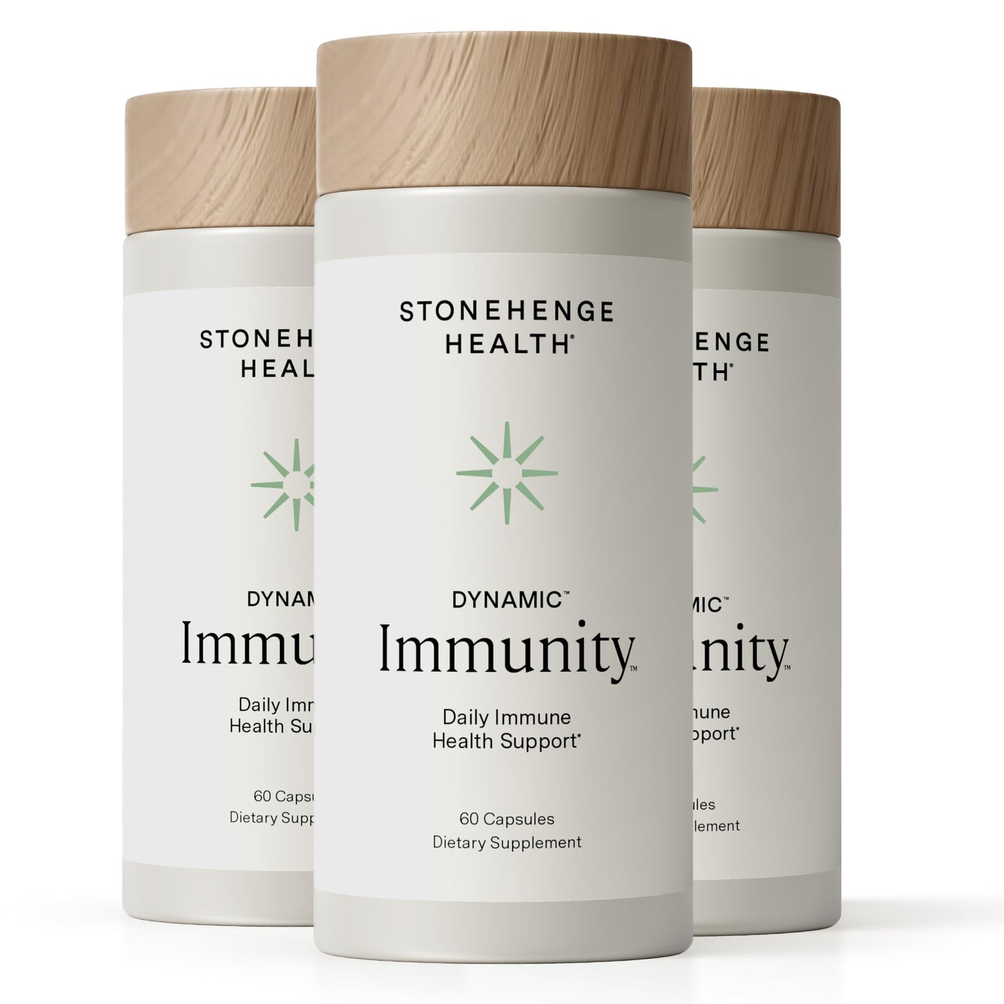Stonehenge Health Dynamic Immunity Daily Supplement 10-in-1 Immune Boosters Zinc, Elderberry, Echinacea, Vitamin C & Probiotic L. Acidophilus – Supports Immune System & Respiratory Health, 60 Capsules - PrimeBioHealth - canada supplements