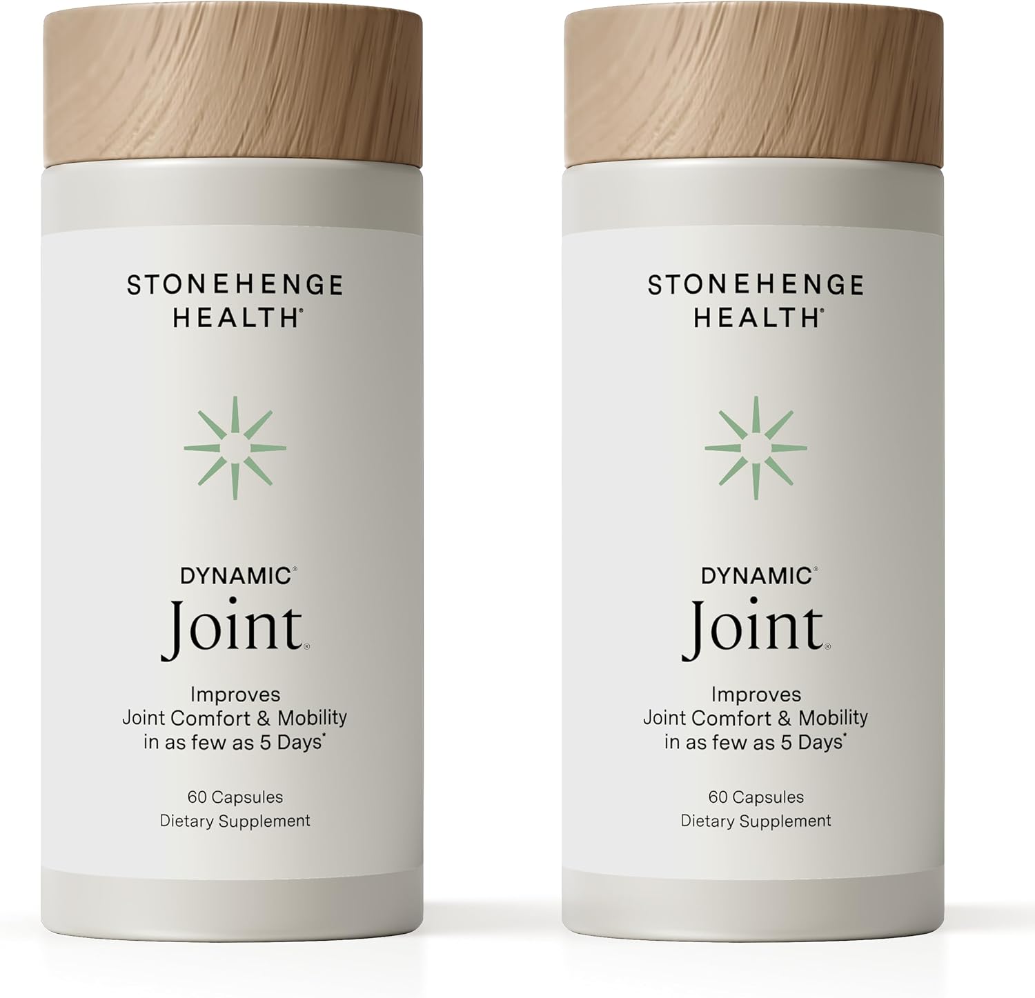 Stonehenge Health Dynamic Joint Health Supplement – Fast-Acting Support with AprèsFlex® Boswellia, MSM, Multi-Type Collagen, Turmeric, Bromelain, Vitamins C & D3 60 Count (Pack of 2) - PrimeBioHealth - canada supplements
