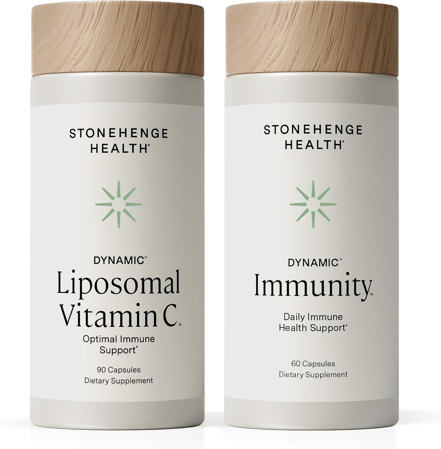 Stonehenge Health Dynamic Liposomal Vitamin C + Dynamic Immunity Bundle Supplements to Support Immune System, Collagen Synthesis, and Brain Health - PrimeBioHealth - canada supplements