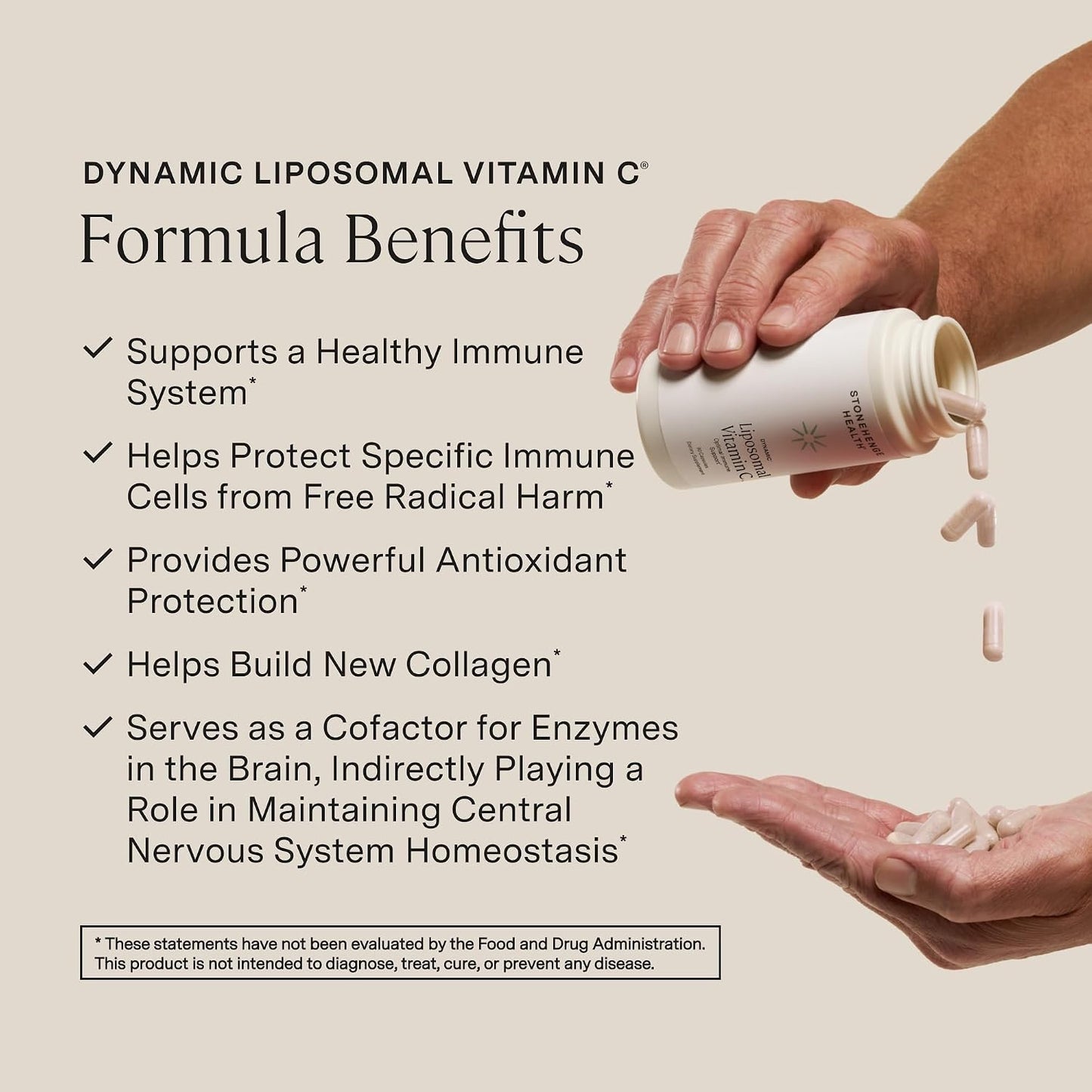 Stonehenge Health Dynamic Liposomal Vitamin C + Dynamic Immunity Bundle Supplements to Support Immune System, Collagen Synthesis, and Brain Health - PrimeBioHealth - canada supplements