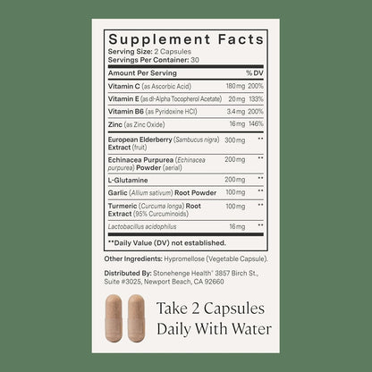 Stonehenge Health Dynamic Liposomal Vitamin C + Dynamic Immunity Bundle Supplements to Support Immune System, Collagen Synthesis, and Brain Health - PrimeBioHealth - canada supplements