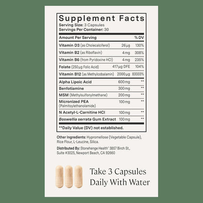 Stonehenge Health Dynamic Nerve + Dynamic Turmeric Bundle Supplements to Support Comfort, Tingling, Numbness, Burning - PrimeBioHealth - canada supplements