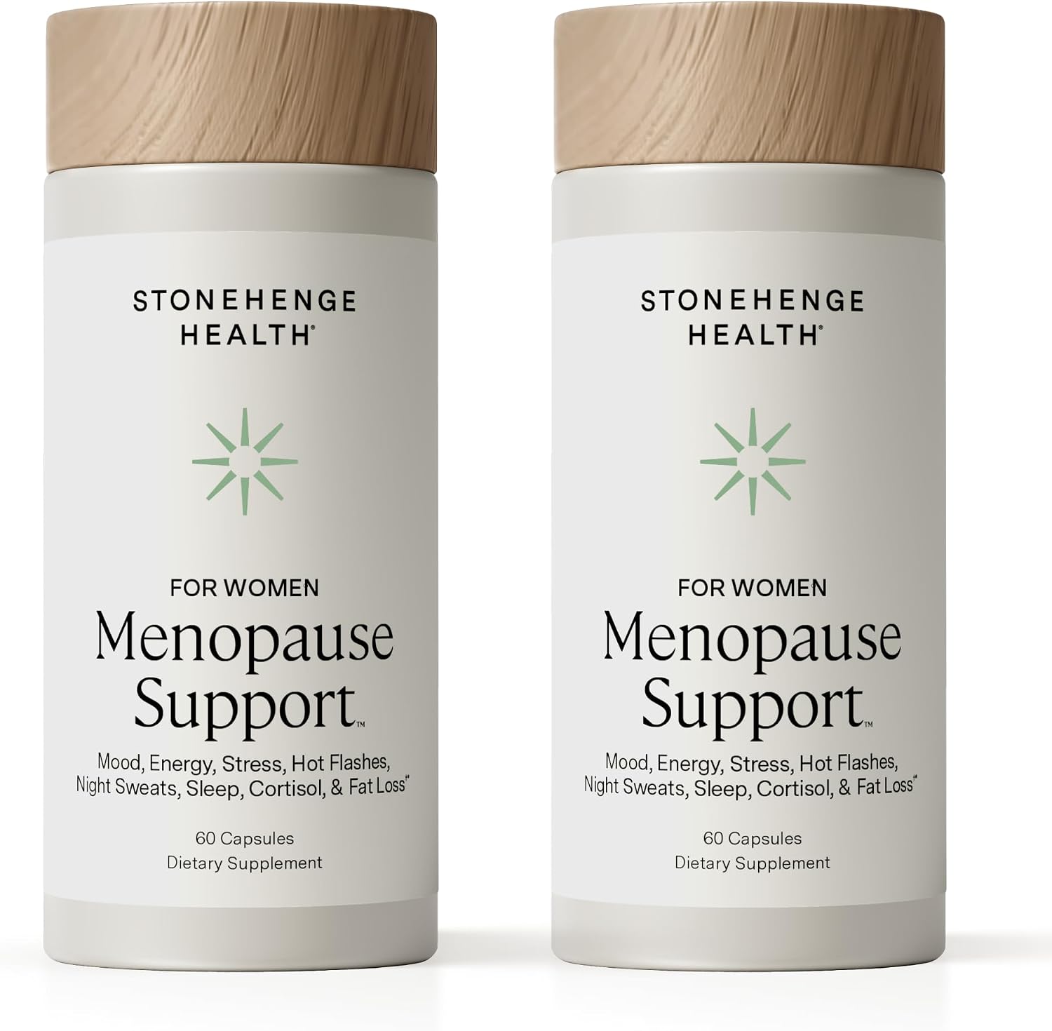 Stonehenge Health for Women Menopause Support for Peri + Menopause + Post - Mood, Energy, Stress, Hot Flashes, Night Sweats, Sleep & Cortisol, Chromax Chromium, Vitamin D3, KSM-66 Ashwagandha (2 Pack) - PrimeBioHealth - canada supplements