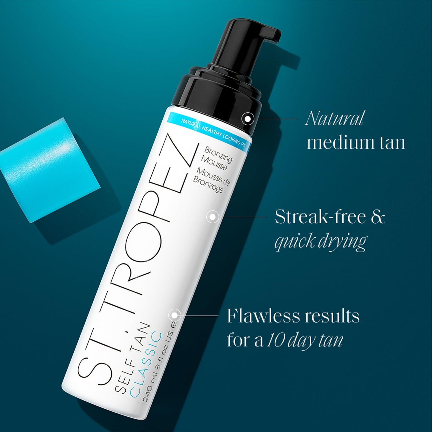 St.Tropez Classic Bronzing Self Tan Mousse for Streak-Free, Golden Tinted, Natural-Looking Tan, 8 Fl Oz - PrimeBioHealth - canada supplements