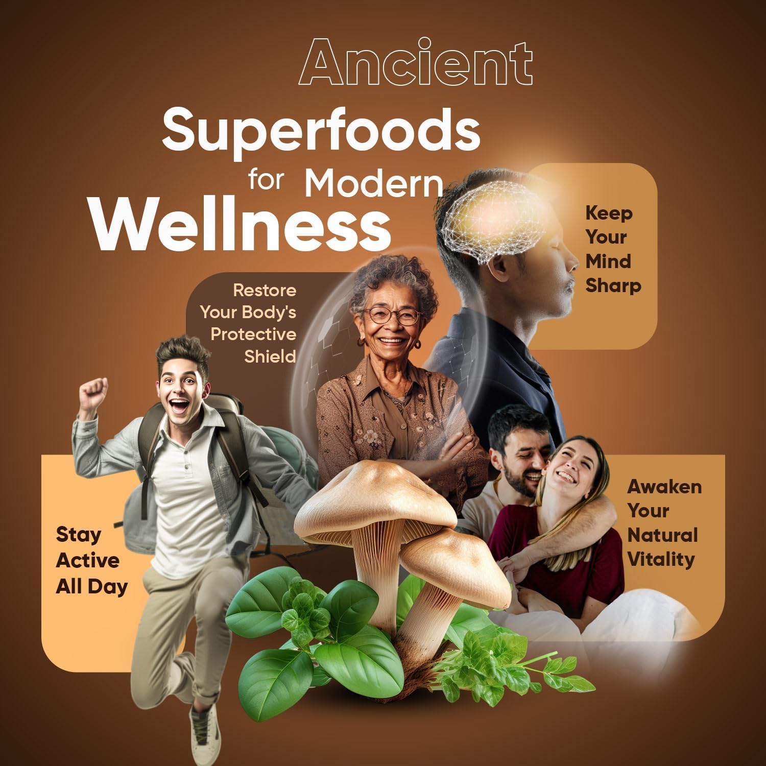Suiyilary Mushroom Coffee, 10 Mushroom Extract Powder Blend Lion's Mane, Reishi, Chaga - PrimeBioHealth - canada supplements