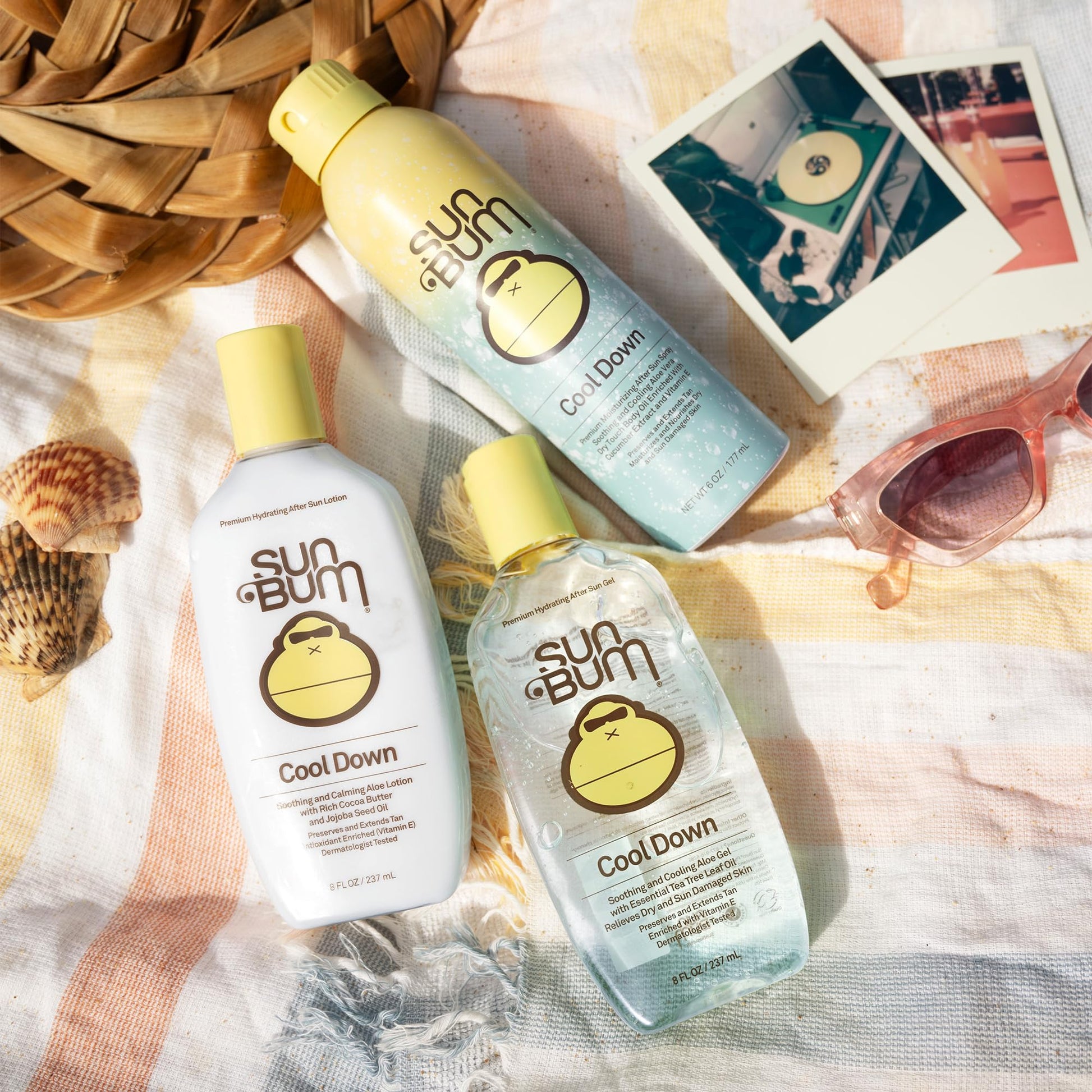 Sun Bum Cool Down Aloe Vera Gel - Vegan After Sun Care to Soothe and Hydrate Sunburn - 8 oz - PrimeBioHealth - canada supplements
