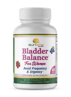 SunVita Health - Bladder Balance® - Bladder Control for Women • Bladder Issues Such as Urinary Frequency, Urgency and Urinary Tract Issues!