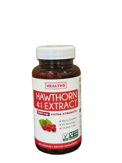 Super Potent Hawthorn Berry Extract Capsules - Hawthorn Berry Supplement Made from Extra Strength Concentrate to Support Heart and Digestive Health - Vegan Non-GMO & Gluten Free (4 Month Supply) - PrimeBioHealth - canada supplements