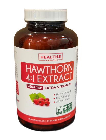 Super Potent Hawthorn Berry Extract Capsules - Hawthorn Berry Supplement Made from Extra Strength Concentrate to Support Heart and Digestive Health - Vegan Non-GMO & Gluten Free (4 Month Supply) - PrimeBioHealth - canada supplements