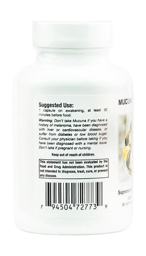 Supreme Nutrition Mucuna Supreme, 90 Pure Cowhage Vegetarian Capsules - PrimeBioHealth - canada supplements