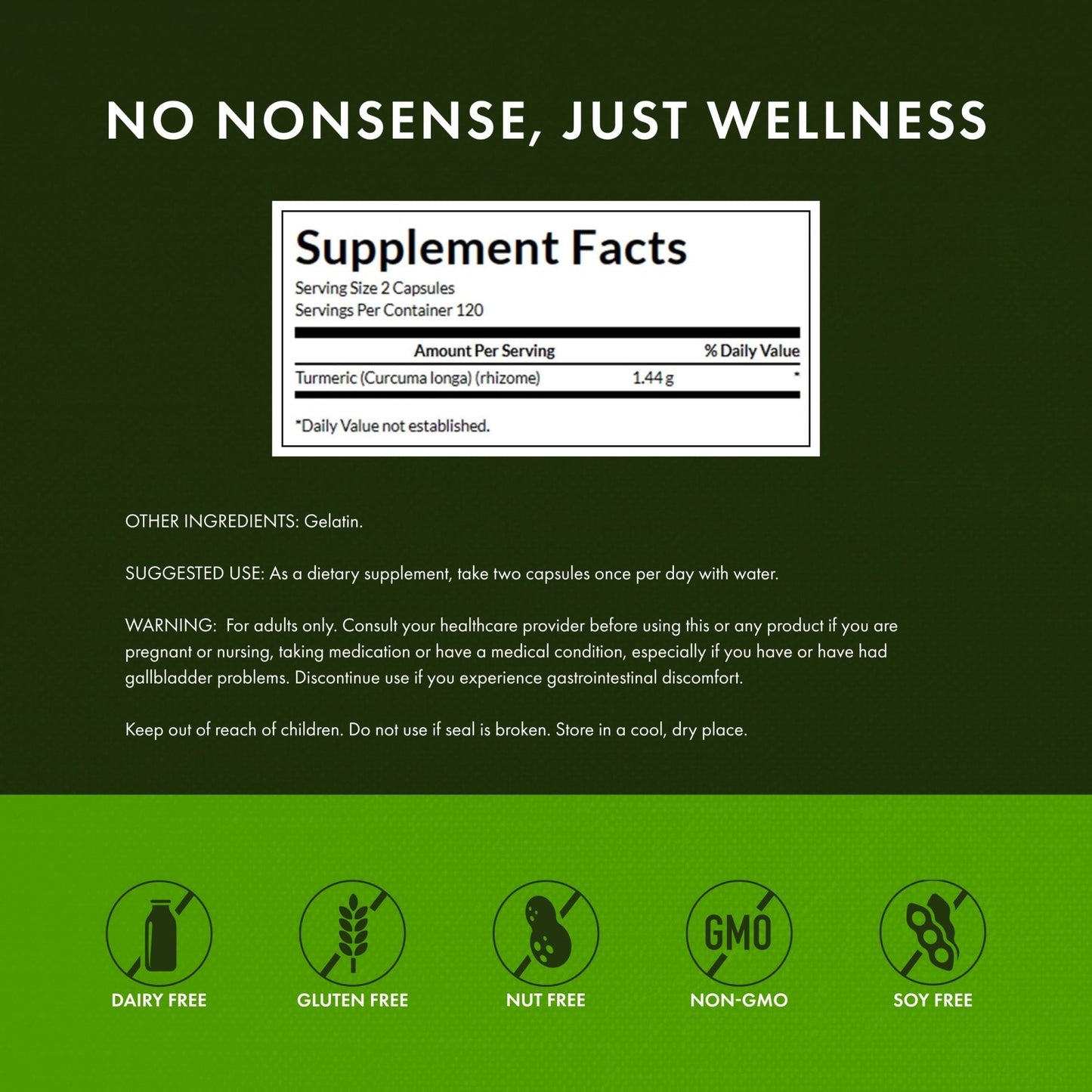 Swanson Full Spectrum Turmeric Curcumin Joint, Liver, and Digestive Support Supplement for Active Adults - Non-GMO - PrimeBioHealth - canada supplements