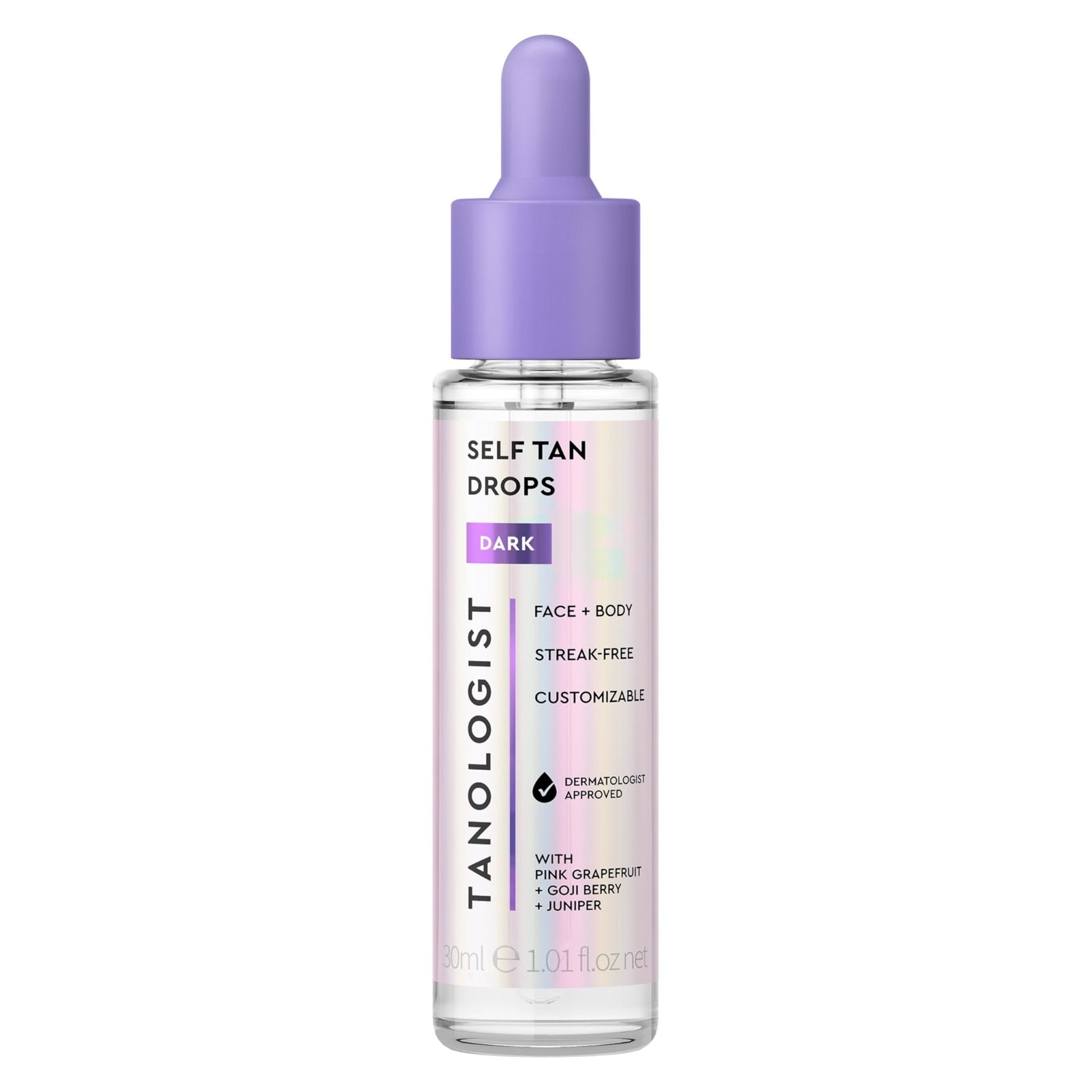 Tanologist Dark Self Tan Drops, Streak-Free Body & Face Tanning Drops, No Fake Tan Smell - PrimeBioHealth - canada supplements
