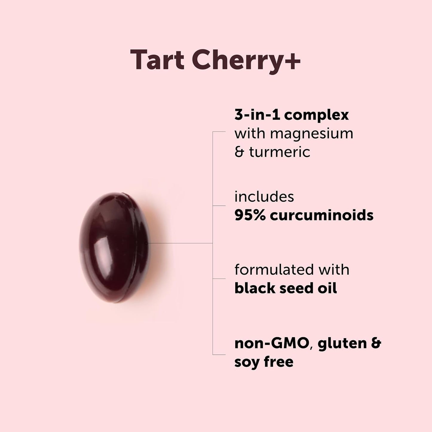 Tart Cherry+ with Magnesium Glycinate & 95% Turmeric Curcumin, 300 Softgels | Made with Black Seed Oil | Tart Cherry Extract Supplement | 3-in-1 Herbal & Mineral Complex | Non-GMO, Gluten Free - PrimeBioHealth - canada supplements