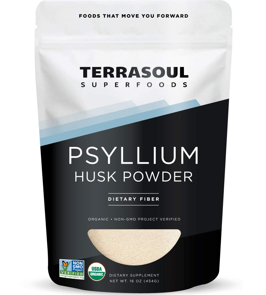 Terrasoul Superfoods Organic Psyllium Husk Powder, 1 Lb - Superfine Texture | 99% Purity | Perfect for Gluten-Free Baking | No Purple Breads - PrimeBioHealth - canada supplements