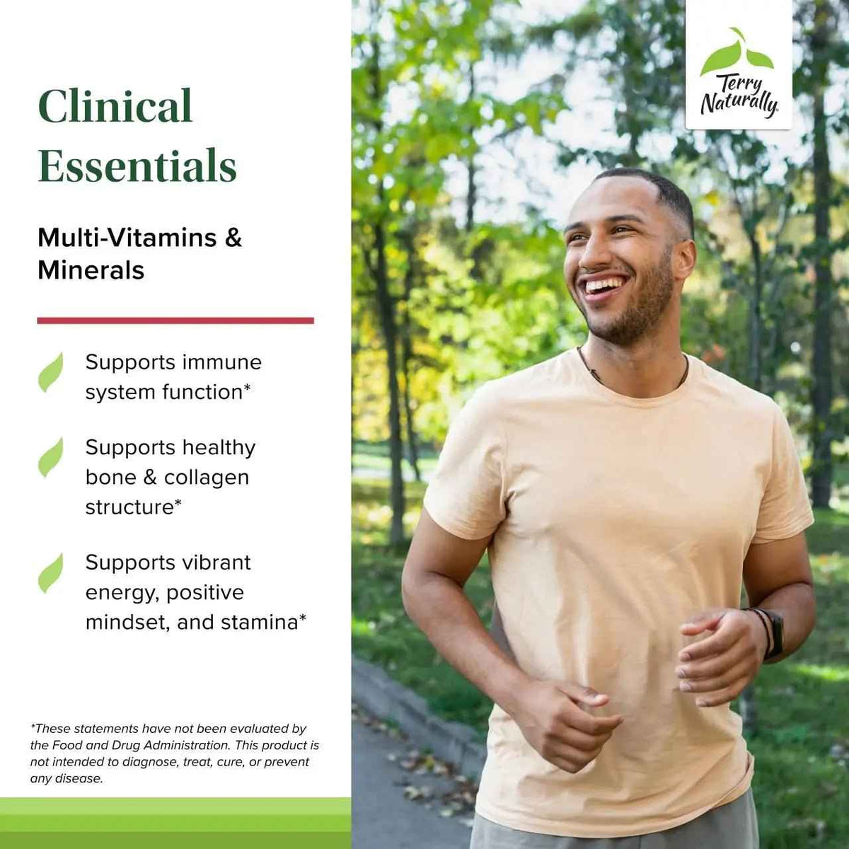 Terry Naturally Clinical Essentials - Supplement to Aid Bone, Cardiovascular & Immune Health - Supplement with Chelated Minerals