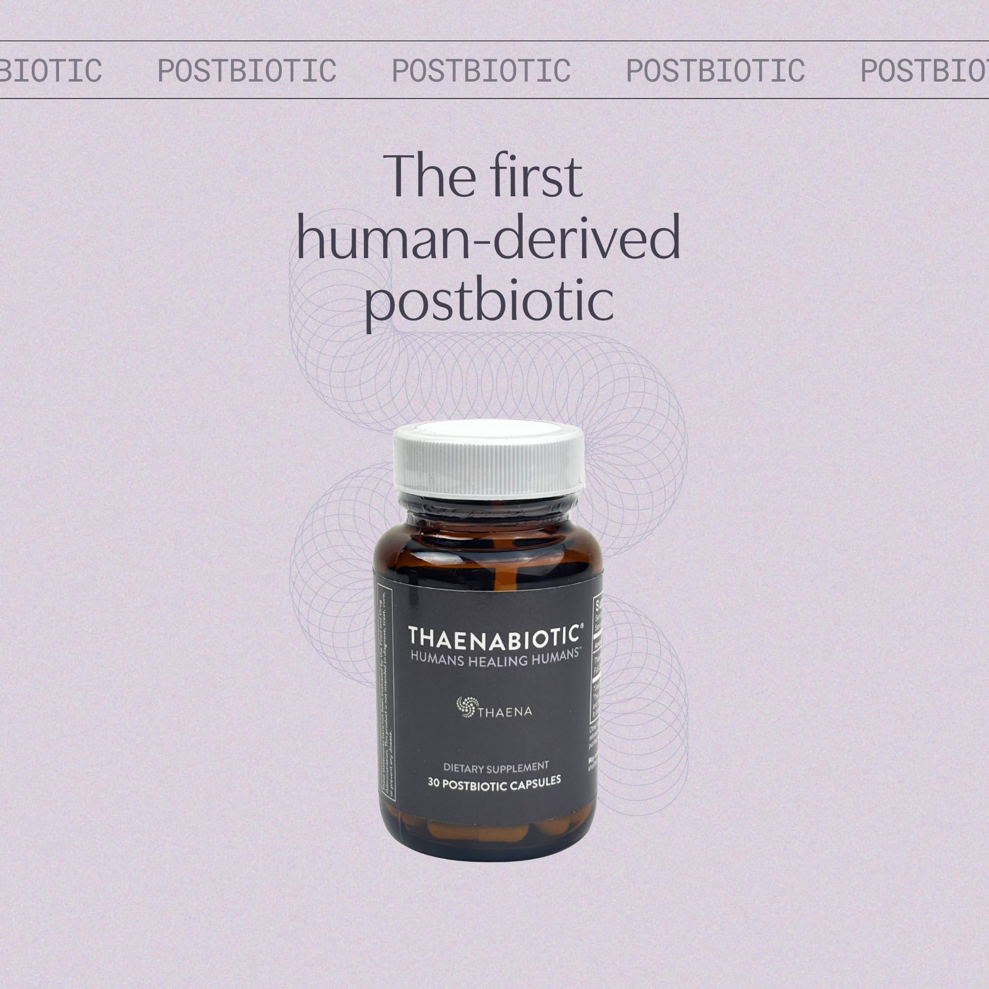 Thaena ThaenaBiotic Postbiotic - World's First Human-Derived Postbiotic Supplement - 30 Count - PrimeBioHealth - canada supplements