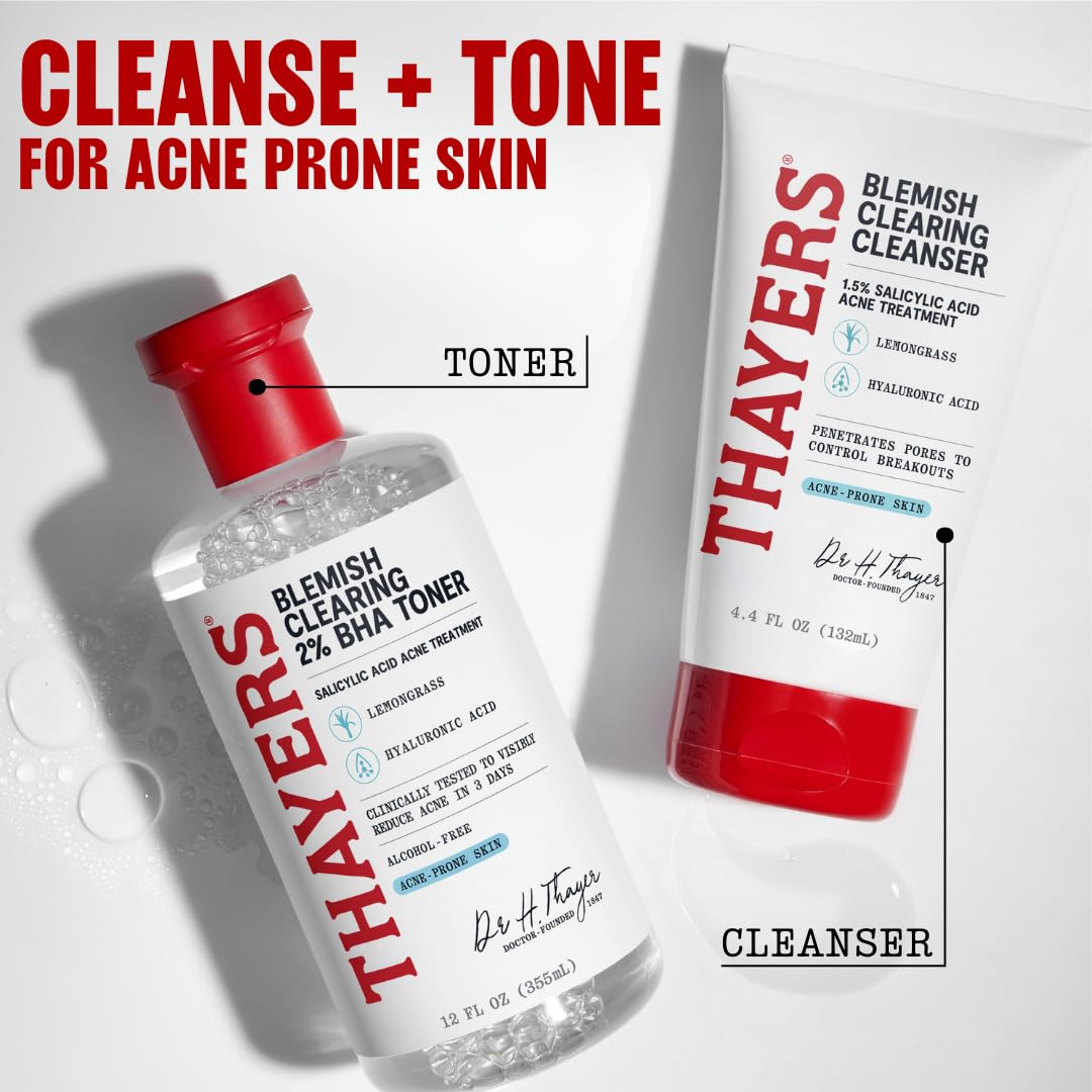 Thayers Blemish Clearing Salicylic Acid Toner, Acne Treatment Face Toner with 2% Salicylic Acid - PrimeBioHealth - canada supplements