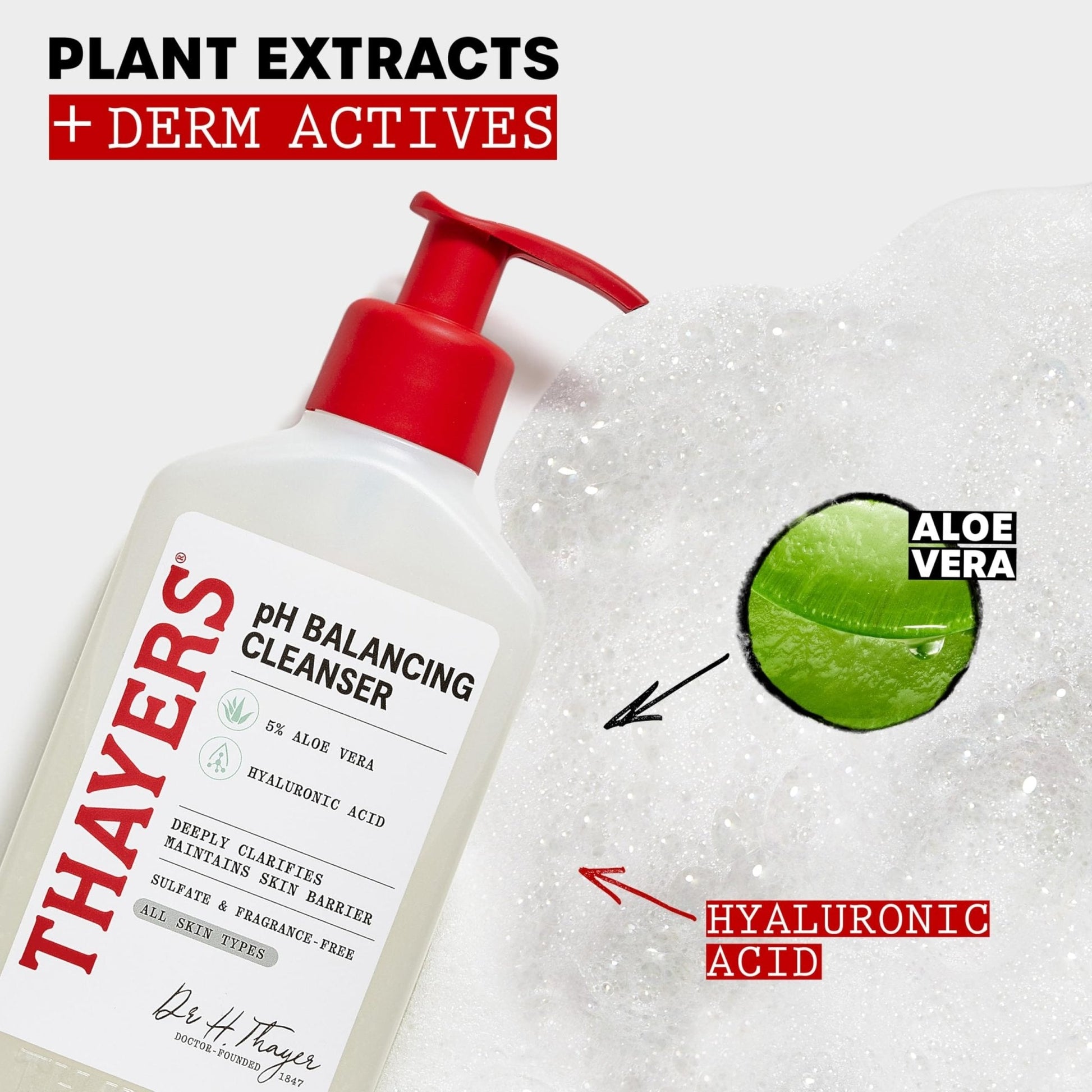 THAYERS pH Balancing Daily Cleanser, Face Wash with Aloe Vera, Gentle and Hydrating Skin Care for Dry, Oily, or Acne Prone Skin, 8 FL Oz. - PrimeBioHealth - canada supplements