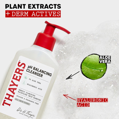 THAYERS pH Balancing Daily Cleanser, Face Wash with Aloe Vera, Gentle and Hydrating Skin Care for Dry, Oily, or Acne Prone Skin, 8 FL Oz. - PrimeBioHealth - canada supplements