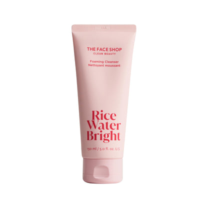 The Face Shop Rice Water Bright Foaming Facial Cleanser with Ceramide, Gentle Face Wash for Hydrating & Moisturizing, - PrimeBioHealth - canada supplements