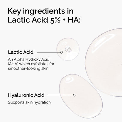 The Ordinary Lactic Acid 5% + Hyaluronic Acid 2%, Gentle Exfoliating Serum for Smoother Skin, 1 Fl Oz - PrimeBioHealth - canada supplements