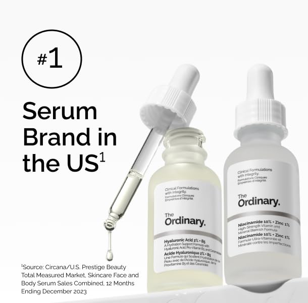 The Ordinary Lactic Acid 5% + Hyaluronic Acid 2%, Gentle Exfoliating Serum for Smoother Skin, 1 Fl Oz - PrimeBioHealth - canada supplements