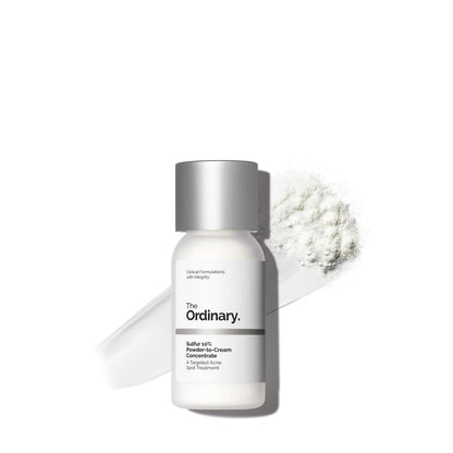 The Ordinary Sulfur 10% Powder-to-Cream Acne Spot Treatment Concentrate, Reduces Pimple Size and Zit Redness, 0.18 Oz - PrimeBioHealth - canada supplements