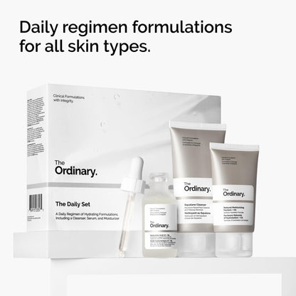 The Ordinary The Daily Set, Daily Skincare Routine with Squalane Cleanser, Hyaluronic Acid 2% + B5, and Natural Moisturizing Factors + HA | Skin Care Set - PrimeBioHealth - canada supplements