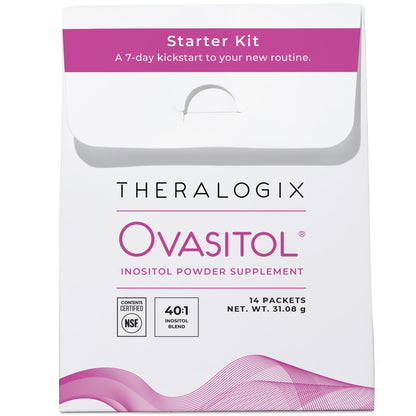 Theralogix Ovasitol Inositol Powder – 7-Day Starter Kit | Premium Inositol Supplement for Women | 40:1 Ratio Myo & D-Chiro Inositol - PrimeBioHealth - canada supplements