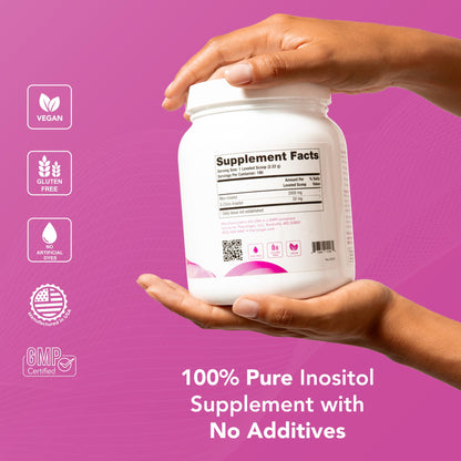 Theralogix Ovasitol Inositol Powder - 90-Day Supply - Myo-Inositol & D-Chiro Inositol for Hormone Balance & Ovarian Function Support - NSF Certified - 400 g (180 Servings) - PrimeBioHealth - canada supplements