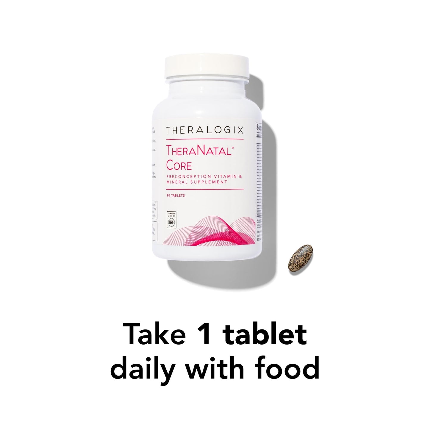 Theralogix TheraNatal Core Preconception Vitamin Supplement - 90-Day Supply - Prenatal Vitamins & Fertility Supplement for Women with Folate, Vitamin D3 - PrimeBioHealth - canada supplements