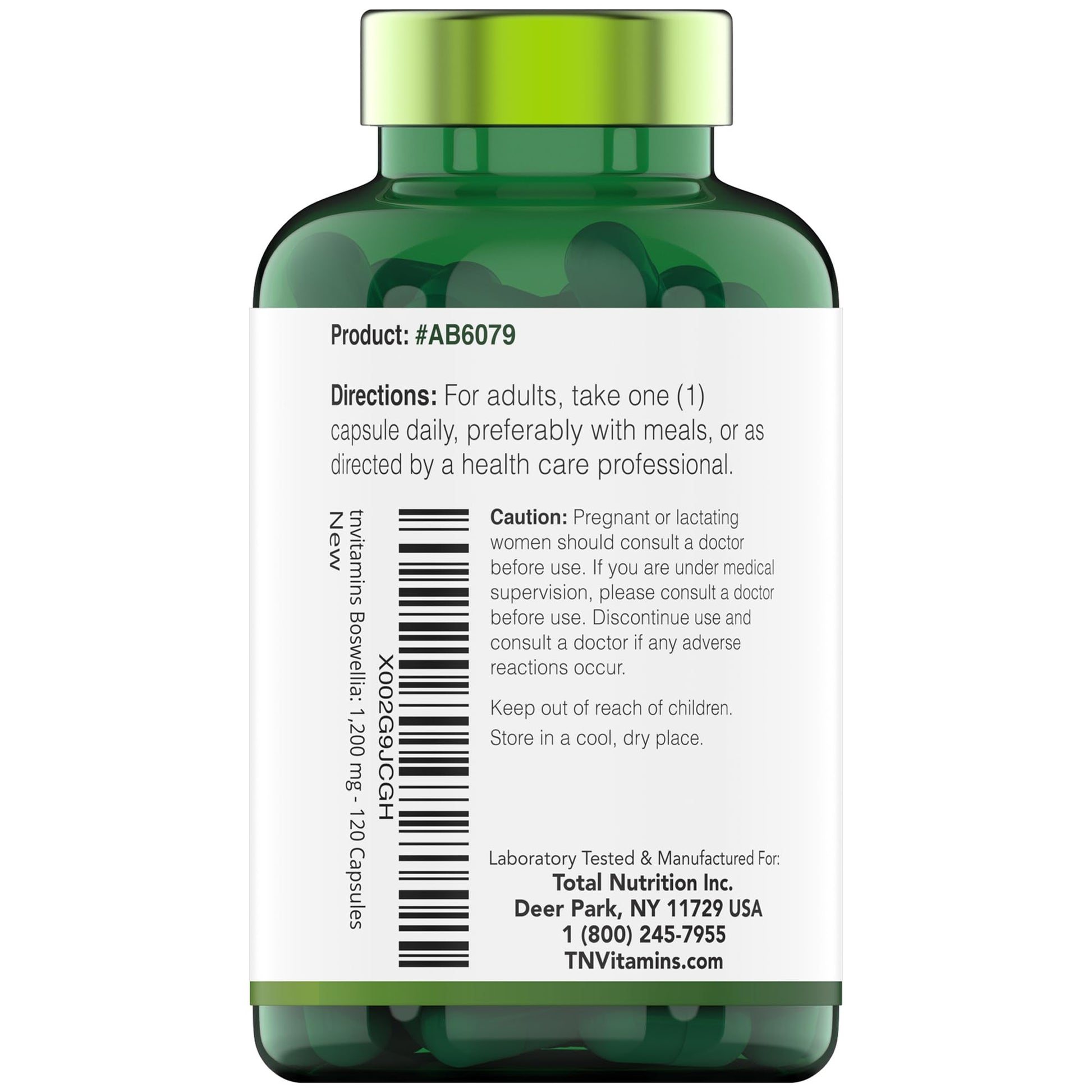 tnvitamins Boswellia Extract Capsules, 120 Count | 1,200 mg Per Capsule | 65% Boswellic Acids + 10:1 Concentrated Extract | Boswellia Serrata - PrimeBioHealth - canada supplements