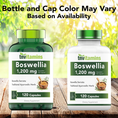 tnvitamins Boswellia Extract Capsules, 120 Count | 1,200 mg Per Capsule | 65% Boswellic Acids + 10:1 Concentrated Extract | Boswellia Serrata - PrimeBioHealth - canada supplements
