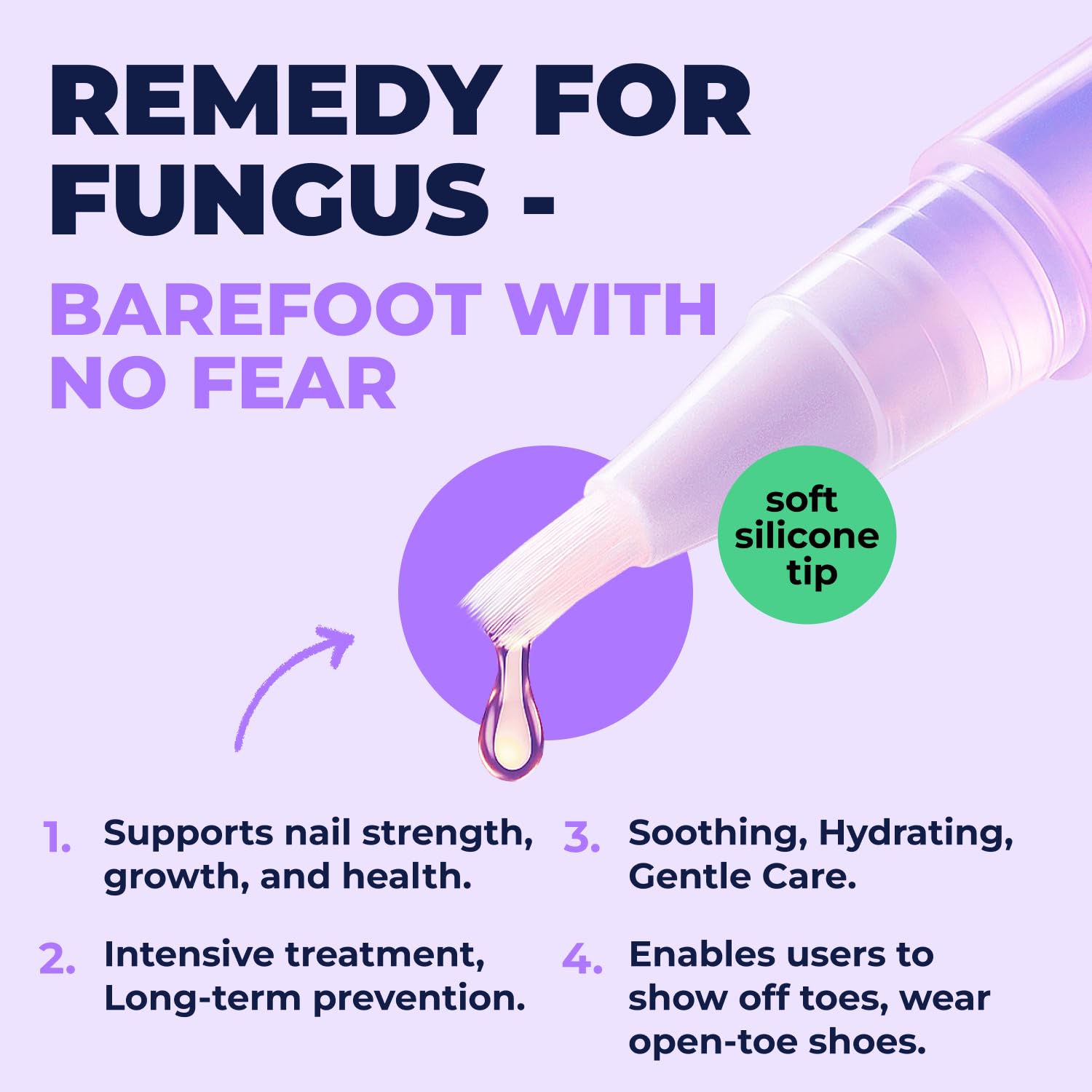 Toenail Care Pen - Extra Strength Toe Nail Remedy - Professional Nail Solution for Fingernail with Tea Tree Oil (Pack of 4) - PrimeBioHealth - canada supplements