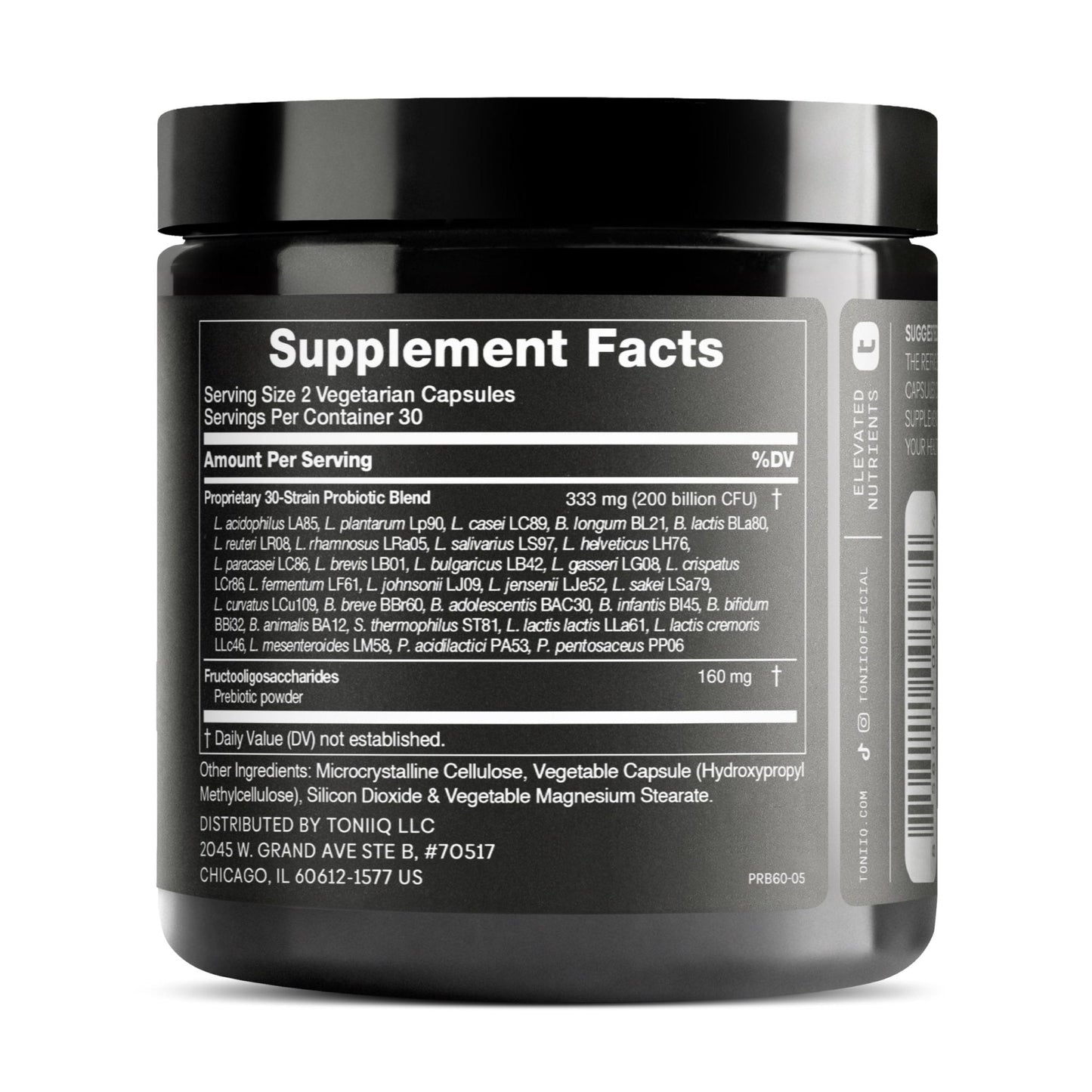Toniiq 200 Billion CFU Probiotic Supplement 30 Verified Third-Party Tested Strains - Fully Shelf-Stable Probiotics Formula - PrimeBioHealth - canada supplements