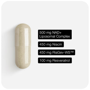 Toniiq Liposomal NAD+ and Resveratrol Supplement - 1500mg Ultra High Strength NAD Supplement - Clinically Studied Ingredients with Patented RiaGev-WS - PrimeBioHealth - canada supplements