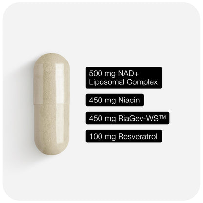 Toniiq Liposomal NAD+ and Resveratrol Supplement - 1500mg Ultra High Strength NAD Supplement - Clinically Studied Ingredients with Patented RiaGev-WS - PrimeBioHealth - canada supplements