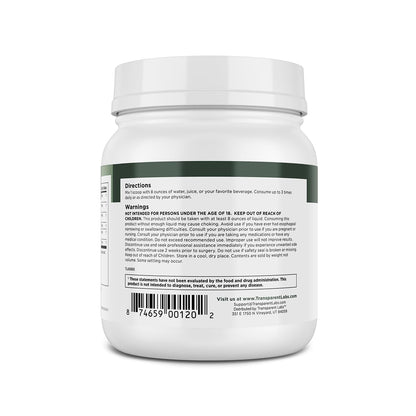 Transparent Labs Prebiotic Greens - Superfood Powder & Antioxidants Supplement with Organic Spirulina, Chloerra, Acacia, & Green Banana Powder - 30 Servings, Unflavored - PrimeBioHealth - canada supplements