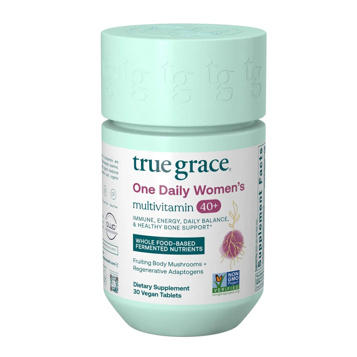 True Grace One Daily Women’s Multivitamin 40+ Fermented Minerals, Organic Adaptogens & Mushrooms Energy, Immune, Bone Support - PrimeBioHealth - canada supplements