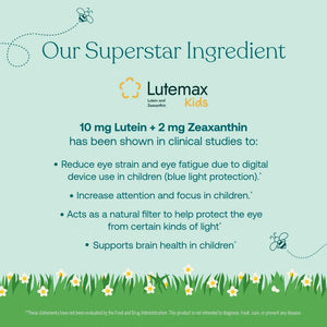 True Grace True Littles Daily Kids Multi - 120 Pectin Gummies - Immune, Cognitive, Bone & Eye Support - Clinically Studied Lutemax Kids Lutein