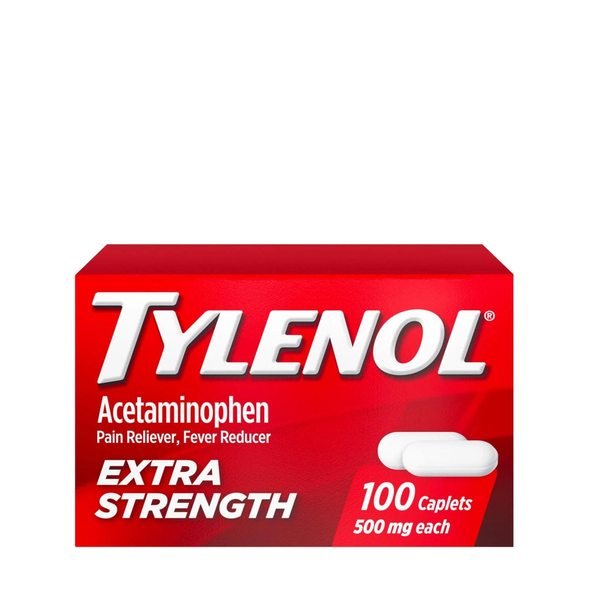 Tylenol Extra Strength Pain Relief Pills, Fast, Strong Pain Relief, Acetaminophen 500 mg Caplets, Pain Reliever & Fever Reducer Medicine for Headache, Backache, Toothache & Minor Arthritis, 100 Count - PrimeBioHealth - canada supplements