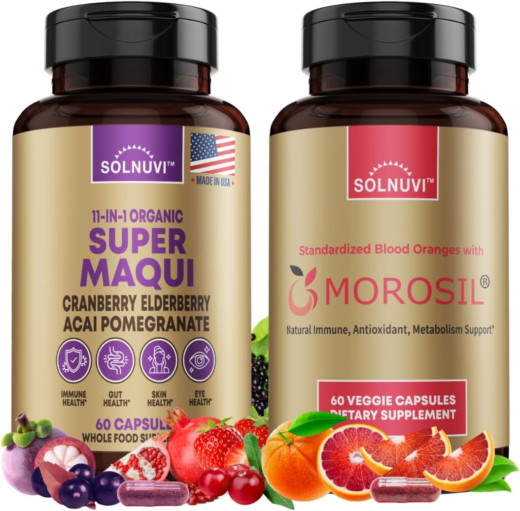 Ultra Metabolism Boost Duo Bundle - Super Maqui Berry & Morosil C3G - Metabolism, Immune, Wellness Support - Non GMO, Gluten Free, Vegan Supplements - PrimeBioHealth - canada supplements