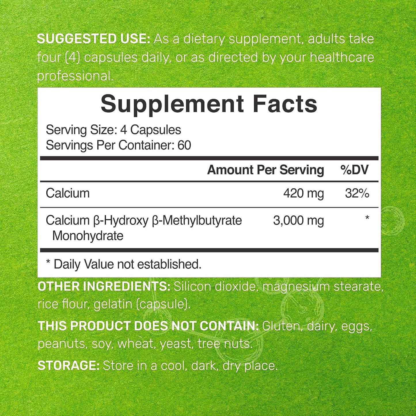 Ultra Strength HMB Supplements 3,000mg Per Serving, 240 Capsules | Third Party Tested | Supports Muscle Growth, Retention & Lean Muscle Mass | Fast Workout Recovery - PrimeBioHealth - canada supplements