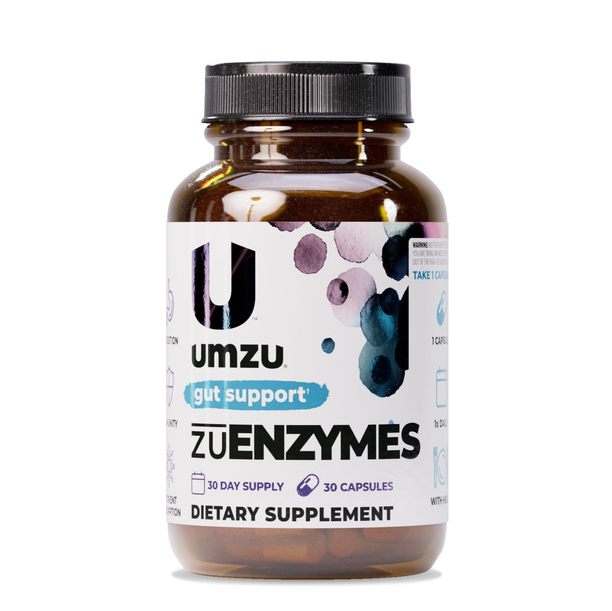 UMZU zuEnzymes Digestive Support Supplement, (30 Day Supply) – 21 Enzyme Blend with Lipase Protease & Amylase – Digestive Enzymes for Gut Health & Probiotic Daily - PrimeBioHealth - canada supplements