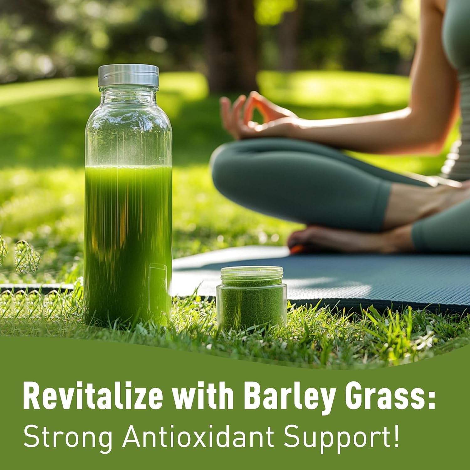 Unleash’d Organic Barley Grass Powder 16 oz – 100% Pure Organic Superfood, Nutrient-Rich Greens with Vitamins, Minerals & Fiber - PrimeBioHealth - canada supplements