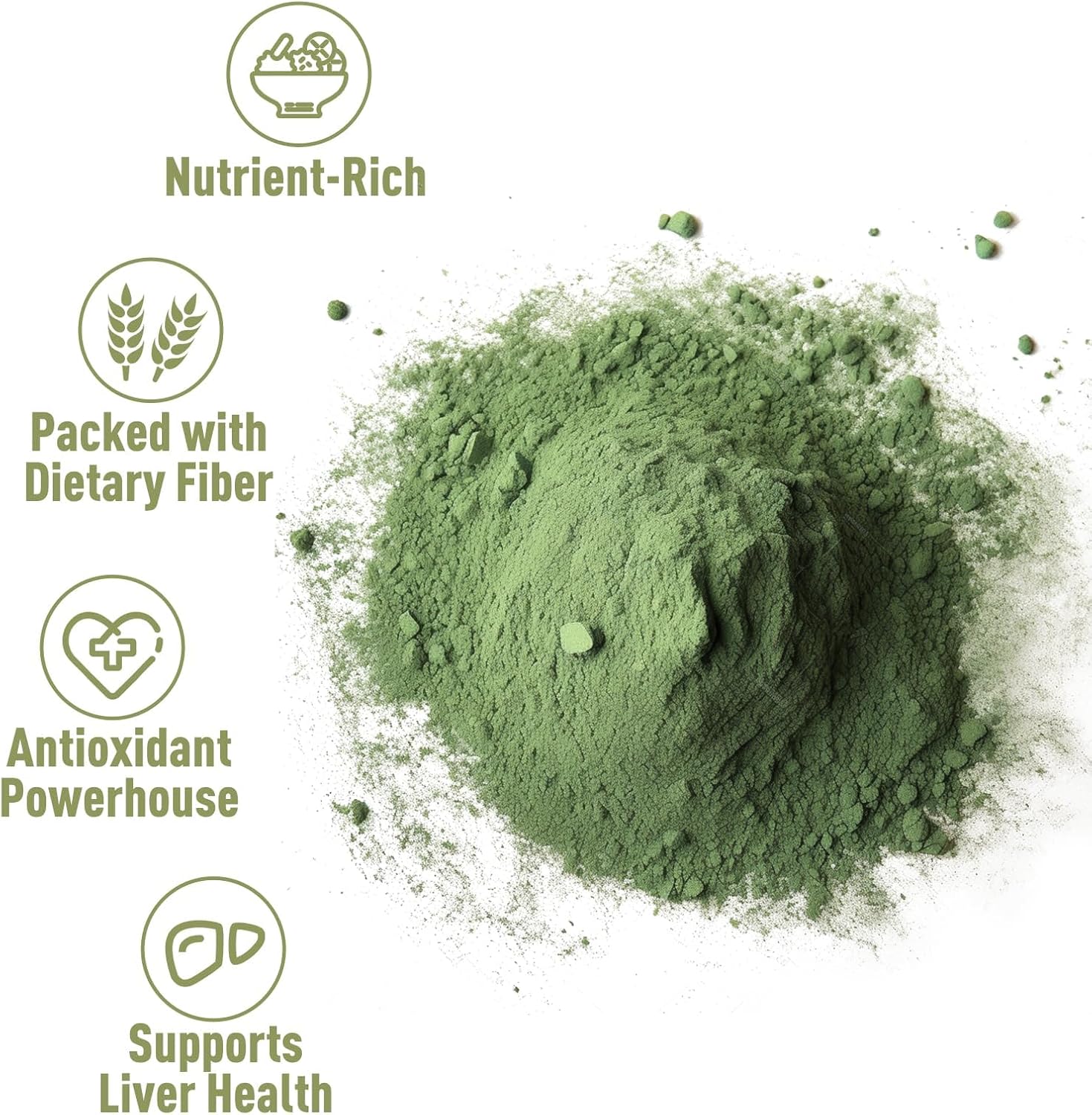 Unleash’d Organic Broccoli Powder 16 oz – 100% Pure Organic Superfood, Raw, Vegan, Non-GMO, Fiber & Vitamin-Rich - PrimeBioHealth - canada supplements