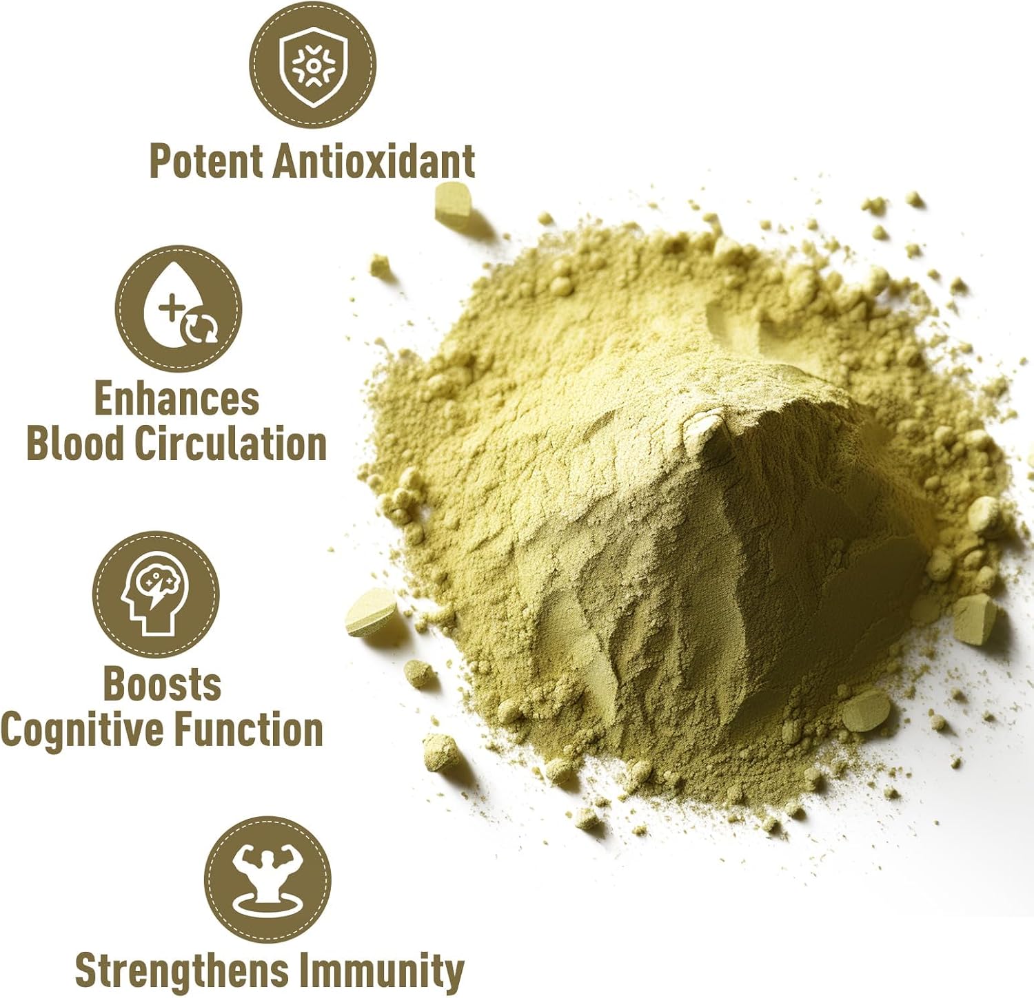 UNLEASH'D ORGANIC Organic Ginkgo Biloba Powder 16 oz, 100% Pure, Vegan, Raw, Non-GMO, Nutrient-Rich Superfood - PrimeBioHealth - canada supplements