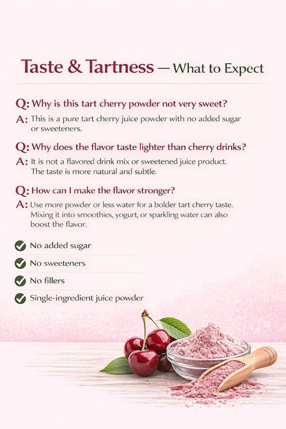 UNLEASH'D ORGANIC Organic Tart Cherry Juice Powder 16 oz – 100% Pure Natural Superfood, Rich in Antioxidants & Vitamins - PrimeBioHealth - canada supplements