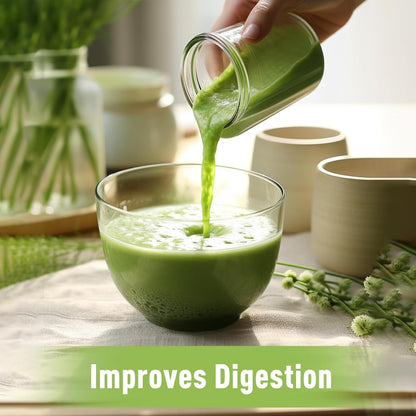 UNLEASH'D ORGANIC Organic Wheatgrass Juice Powder 16oz – 100% Pure Superfood, Immune & Energy Boost, Detox Support - PrimeBioHealth - canada supplements