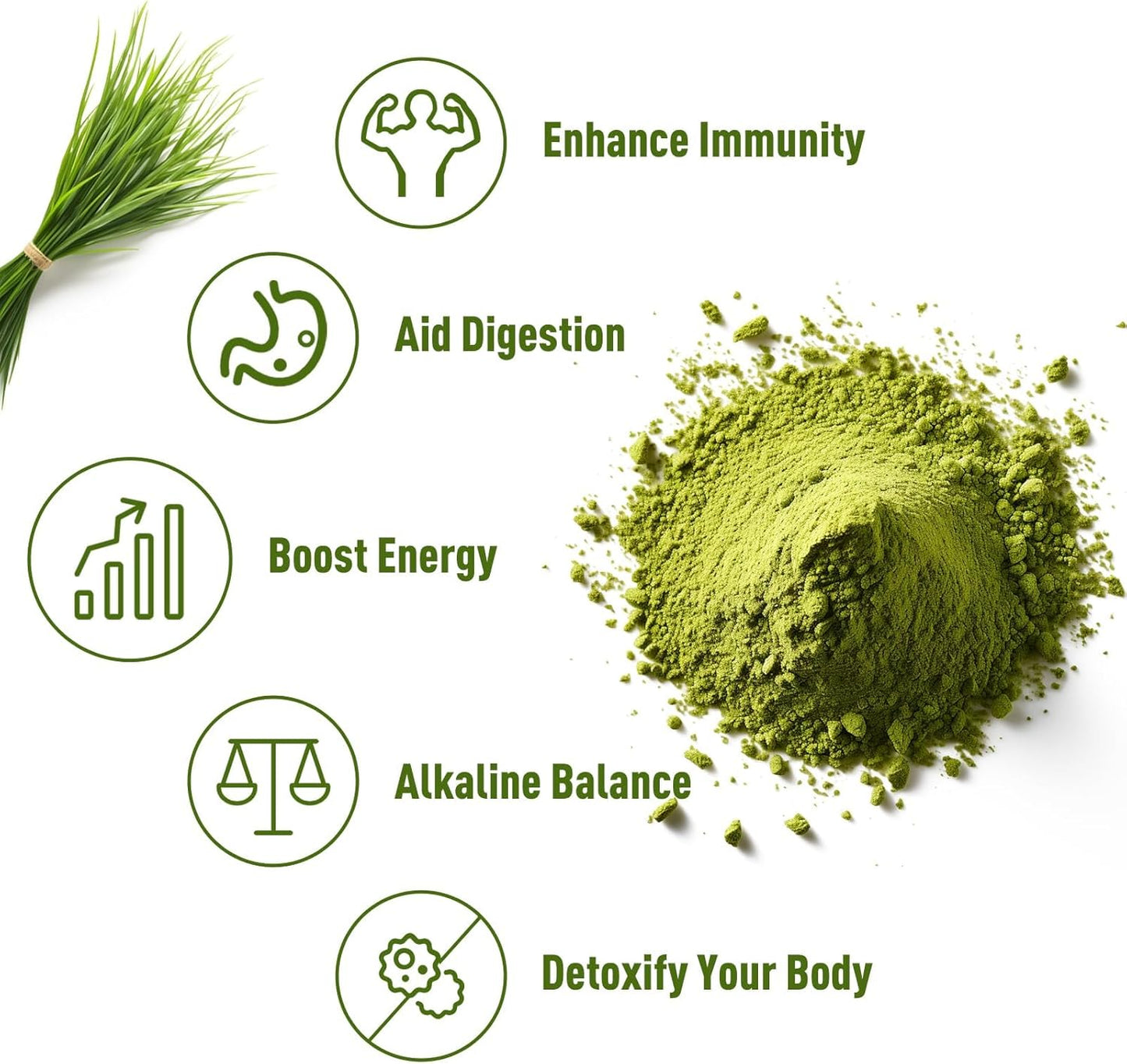 Unleash’d Organic Wheatgrass Powder 16 oz – 100% Pure Superfood, Rich in Vitamins, Fiber & Minerals for Immune Support & Wellness - PrimeBioHealth - canada supplements